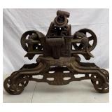 Antique Myers Cast Iron Barn Hay Loft Trolley