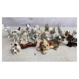 Vtg Porcelian Dogs & Puppies