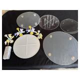 Stackable Cake Plates with Carousel Horses