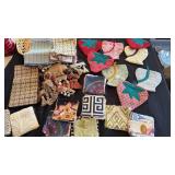 Handmade Pot Holders, Material Swatches