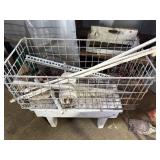 Large Metal Basket with Contents