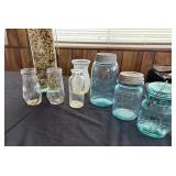 Early Blue Ball Jar Stamped H 3 and More