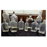 VTG Whiskey Clear Bottles