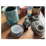 Early Light Fixtures, Advertising Tins