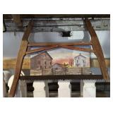 Early Red Cross Cut Saw with Farm Scene