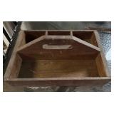VTG Wooden Carry Toolbox with Handle