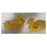 Celluloid Duck Figurines Vintage