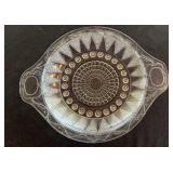 Early EAPG Dewdrop in Points Glass Tray