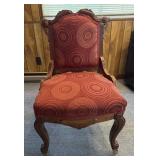 1920ï¿½s Eastlake Carved Mahogany Parlor Chair