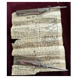 1920ï¿½s Star Art Needles/Original Instructions