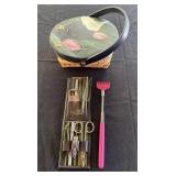 Wicker Basket with Nail Essentials