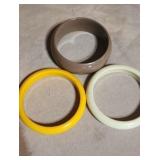 Bakelite (?) Bangel Bracelets