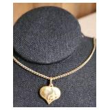 14 Kt Heart Pendant