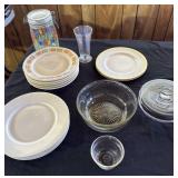 VTG Plates and Anchor Hocking Bowl