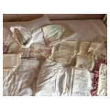 Assortment of Embroidered Pillow Covers/Sheets