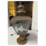 Copper/Brass Carriage Lantern Table Lamp