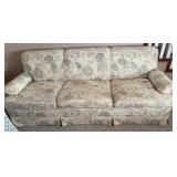Beige Floral Flexsteel Sofa Bed