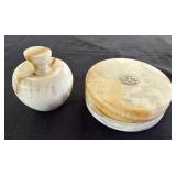 VTG Onyx Cologne Dish/ Trinket Jar