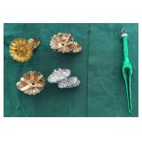 Metal Clip-On Candle Holders/Shiny Brite Finial