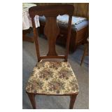 Walnut Dining Chair with Cane Seat