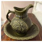 McCoy Turkey Wash Basin & Pitcher
