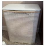 White Wicker Clothes Hamper