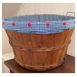 1950ï¿½s Wood Split Slat Orchard Basket