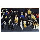 VTG Salt & Pepper Shakers With Tassels & Hangers