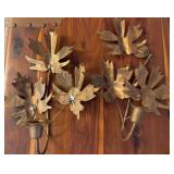 Maple Leaf Wall Candle Holders
