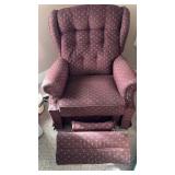 Burgundy Recliner