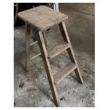 VTG Wooden 2 Step Ladder Stool