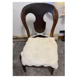 Early Mahogany Side Chair with Cane Seat