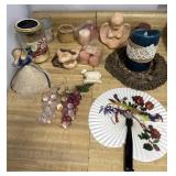 Candles, Glass Grapes and Cake Decoration