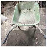 VTG Green Metal Wheelbarrow