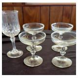 Champagne Coupe with Crystal Stem