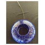 Hand Blown Glass Bird Feeder