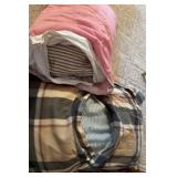 2 Feather Ticked Pillows