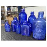 Milk of Magnesia Cobalt Blue Bottles