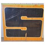 Black "S" Piece Of Floor From Rushville Memorial