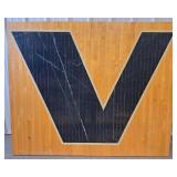 Black "V" Piece Of Floor From Rushville Memorial