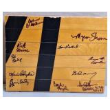 Piece Of Mem. Gym Floor Signed By 1976 Boys Team