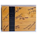 Piece Of Mem. Gym Floor Signed By 1993 Lady Lions