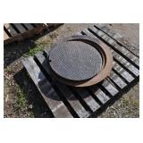 Steel Manhole Cover w/ lid