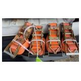 4 'J' Hook Ratchet Straps, New
