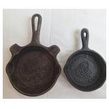 Griswold Cast Iron Skillet Ashtray & Mini Cast