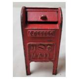 Cast Iron U.S. Mail Still Coin Bank, Antique