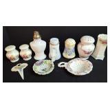 Porcelain Salt & Peppers, Tea Strainers & Plant
