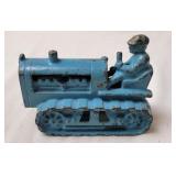 Cast Iron Tractor/Crawler w/Driver