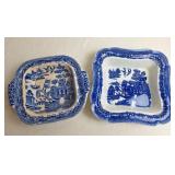 2 Blue Willow China Serving Bowls
