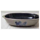 Rowe Pottery Works Stoneware Oval Casserole